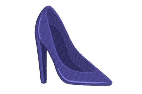 3D High Heel Shoe: A Fashionable Embroidery Design for Custom Apparel