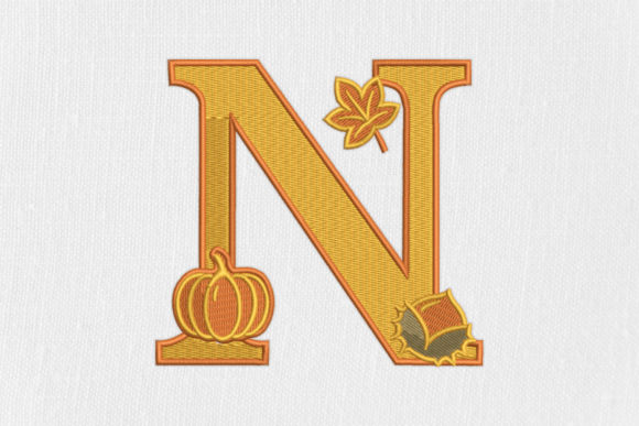 Letter N Autumn Monogram: A Designer's Seasonal Review