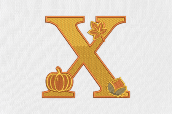 Letter X Autumn Monogram: Hands-On Review for Embroidery Designers