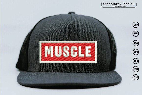 Muscle 3D Embroidery Design Review for Personalized Gifts