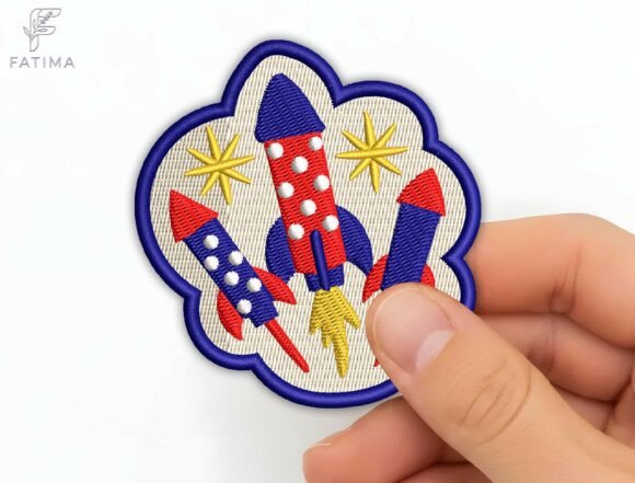 Patriotic Rocket Patch: A Seasonal Embroidery Review