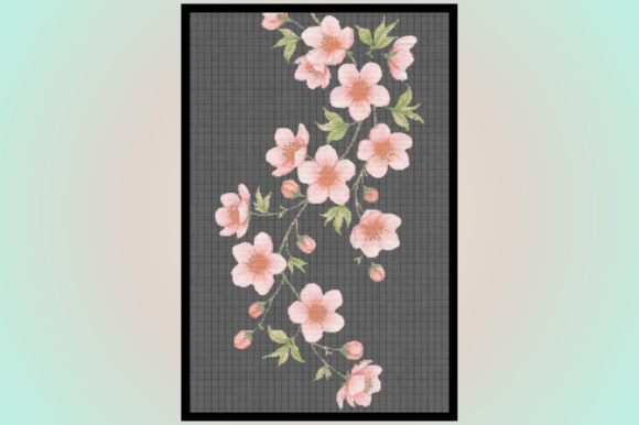 Soft Pink Floral Branch Cross Stitch Pat: A Designer's Review