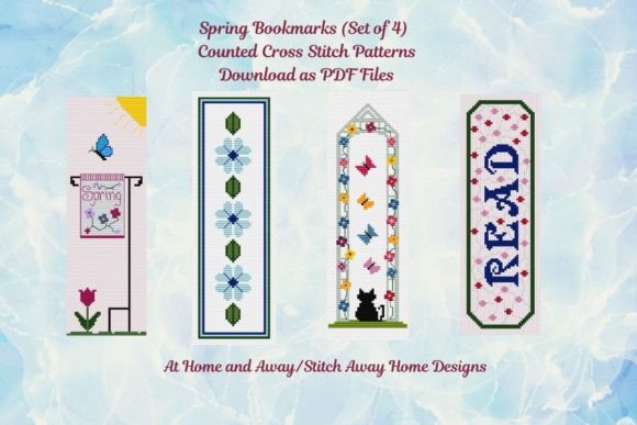 Spring Cross Stitch Bookmarks Set of 4 Reviewed
