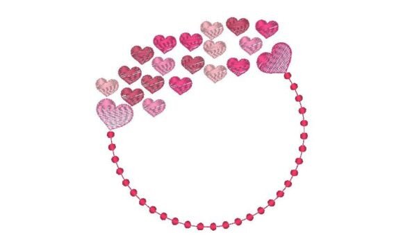 Wreath with Hearts: A Small Business Embroidery Review